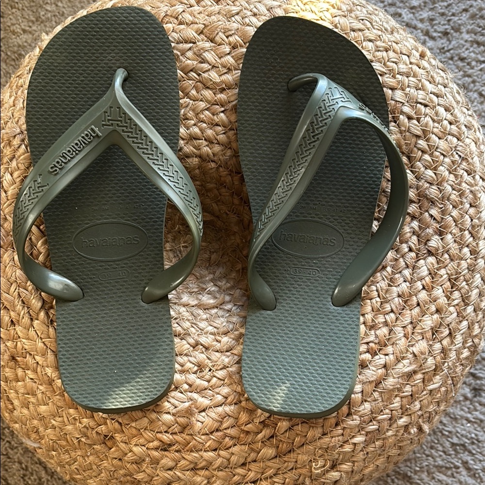 Havaianas Green Flip Flops